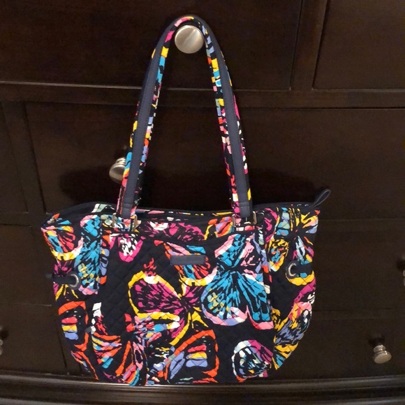 vera bradley butterfly flutter tote